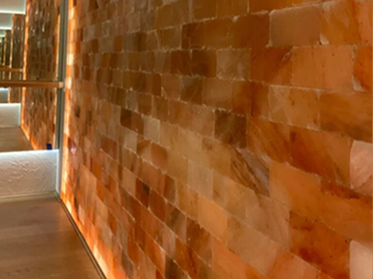 Sustainable Interior Decor with Himalayan Salt Tiles and Salt Brick Panels