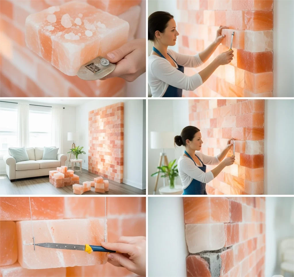 How LED Himalayan Salt Walls Transform Modern Living Room Interiors